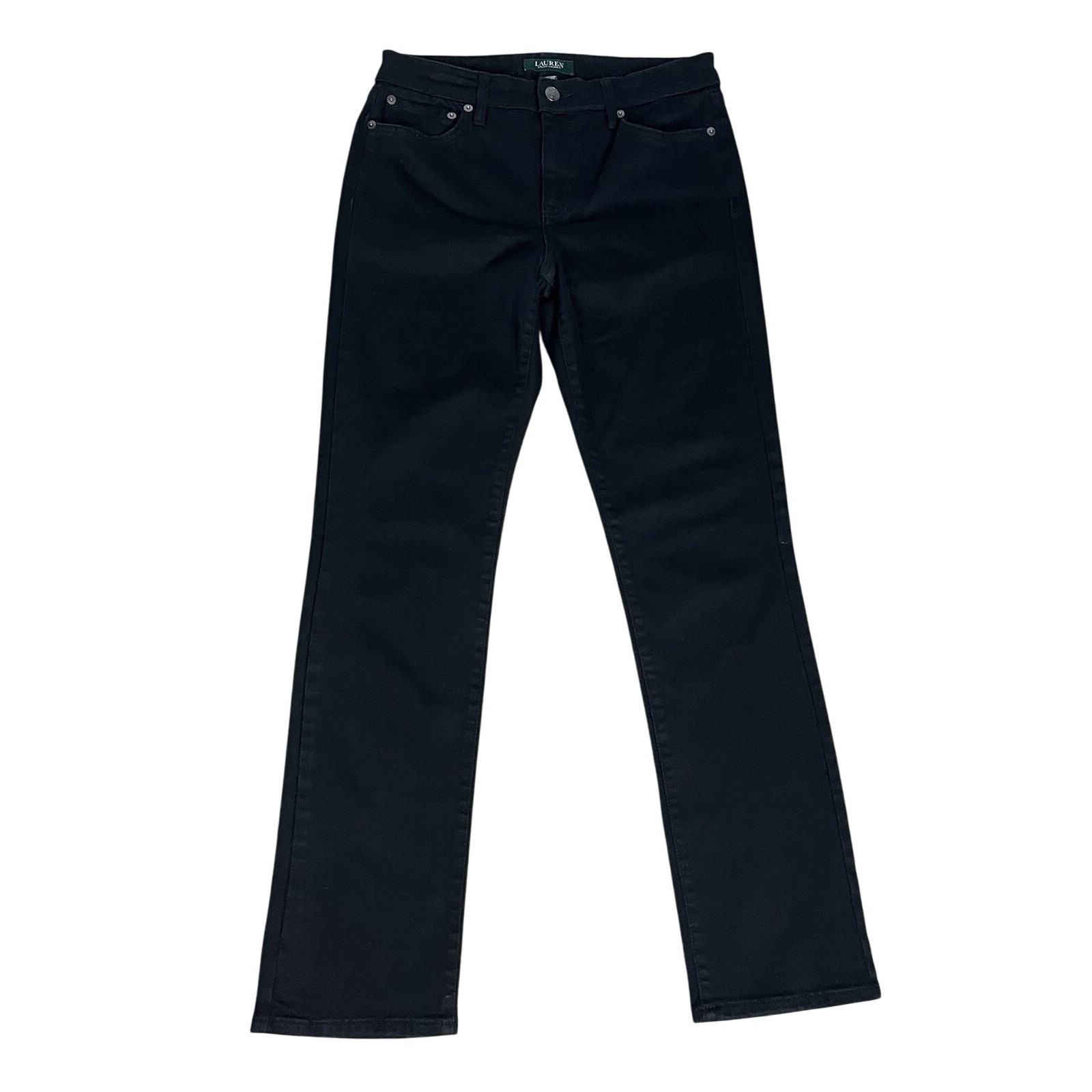 Women's Lauren Ralph Lauren Modern Straight Black Jeans Size 6